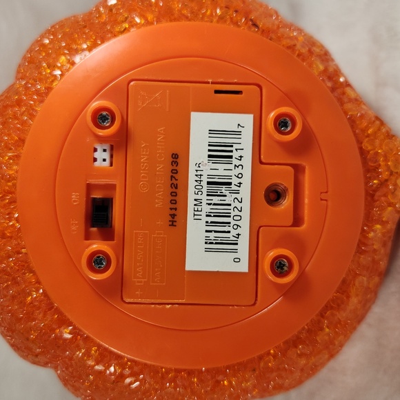 DISNEY VINTAGE, HALLOWEEN MELTED  POPCORN, LIGHTUP MICKEY PUMPKIN HEAD - Picture 3 of 8